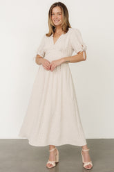 Millar Midi Dress | Natural + Black - Baltic Born